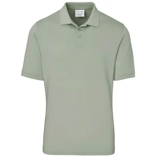 Mens Okiyo Shizen Eco Golf Shirt Sage Front